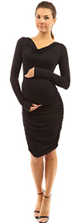 PattyBoutik Long Sleeve Maternity Dress