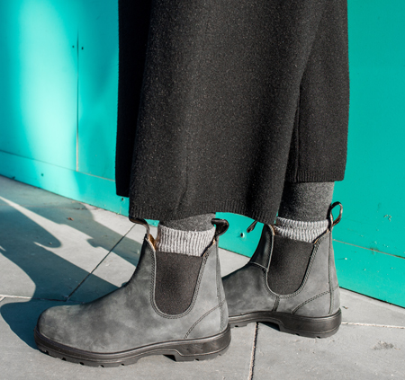 Blundstone Chelsea Boots with socks