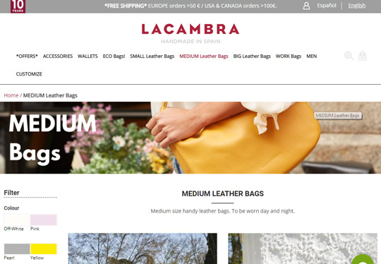 Lacambra official website