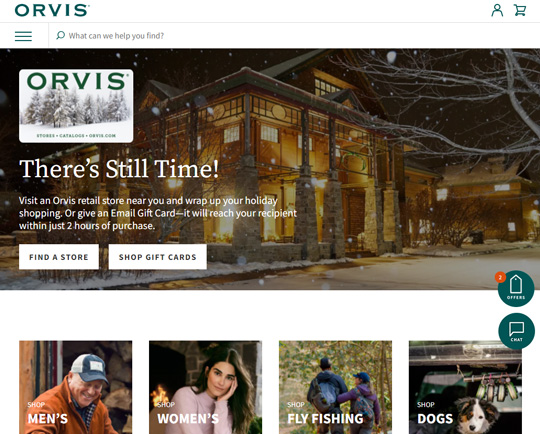 Orvis official website
