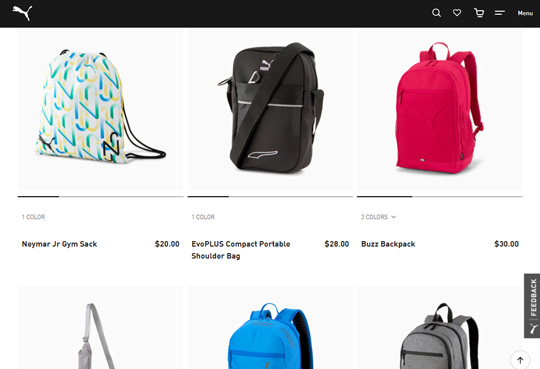 Puma official website womens backpacks