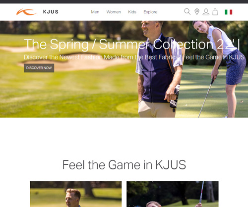 KJUS official website